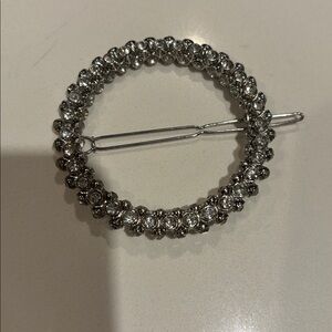 H&M Silver Rhinestone Hair Barrette